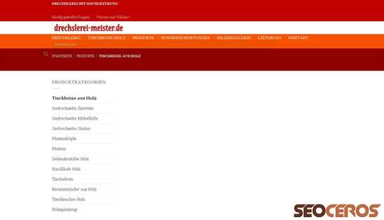 drechslerei-meister.de/produktkategorien/tischbeine-aus-holz desktop Vista previa
