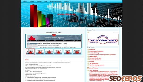 dtax.ca desktop náhled obrázku