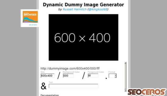 dummyimage.com desktop náhled obrázku
