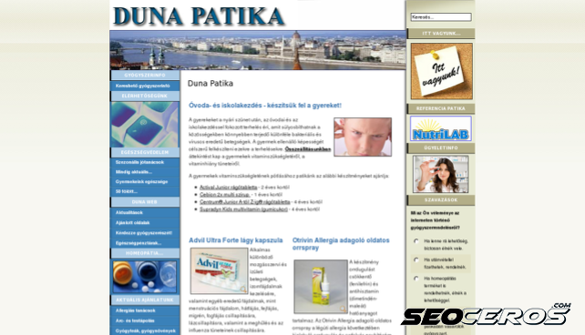 dunapatika.hu desktop obraz podglądowy
