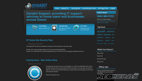 dynabit.co.uk desktop Vista previa
