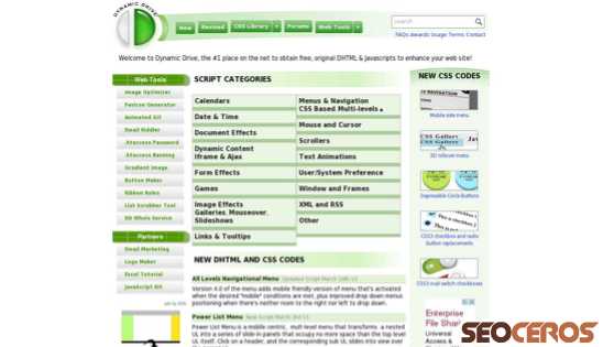 dynamicdrive.com desktop előnézeti kép