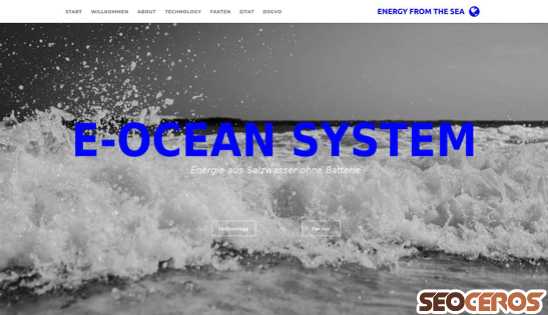 e-oceansystem.com desktop náhled obrázku
