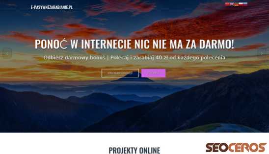 e-pasywnezarabianie.pl desktop obraz podglądowy