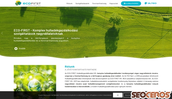 ecofirst.hu desktop náhľad obrázku