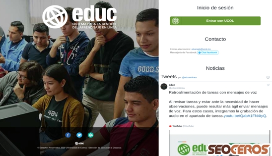 educ.ucol.mx desktop náhled obrázku