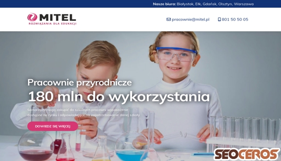 edukacja.mitel.pl desktop előnézeti kép