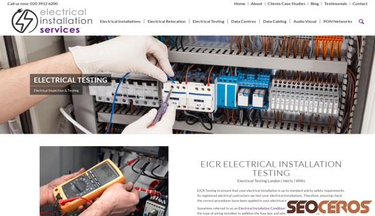 electricalinstallationservices.co.uk/electrical-testing desktop előnézeti kép