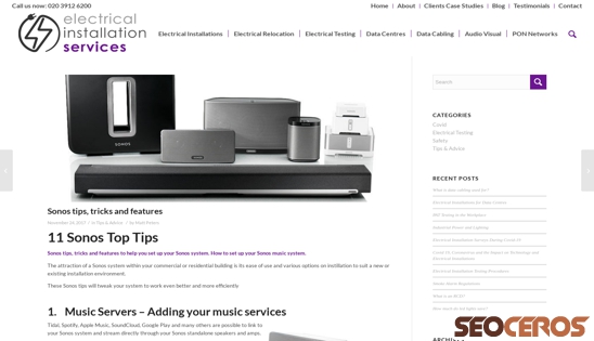 electricalinstallationservices.co.uk/sonos-tips-tricks-features desktop náhled obrázku