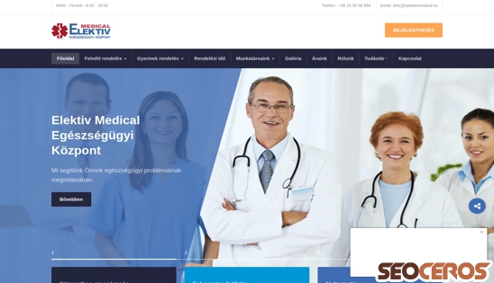 elektivmedical.hu desktop előnézeti kép