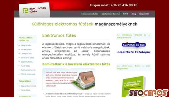 elektromosfutes.hu desktop náhľad obrázku