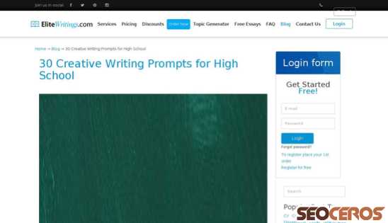 elitewritings.com/blog/30-creative-writing-prompts-for-high-school.html desktop obraz podglądowy