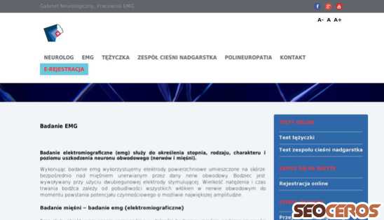 emg-neurolog.pl/badanie-emg desktop anteprima
