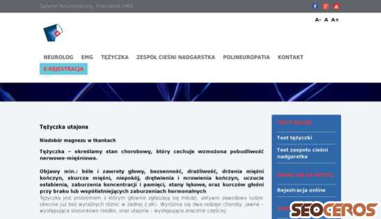 emg-neurolog.pl/tezyczka desktop előnézeti kép