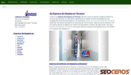 empresalimpiezaterrassa.es desktop förhandsvisning