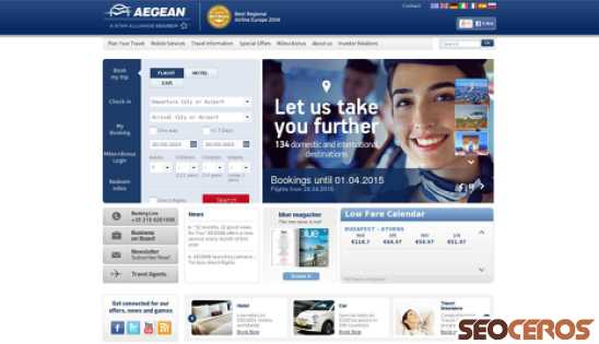 aegeanair.com desktop előnézeti kép