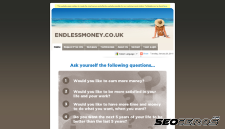 endlessmoney.co.uk desktop náhled obrázku