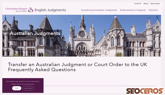 englishjudgments.com.au/faq desktop náhled obrázku