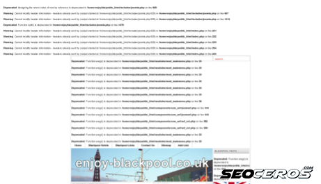 enjoy-blackpool.co.uk desktop náhled obrázku