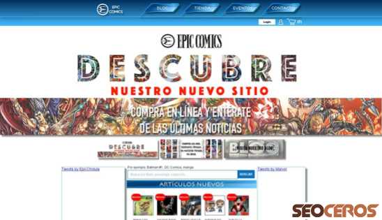 epiccomics.mx desktop preview