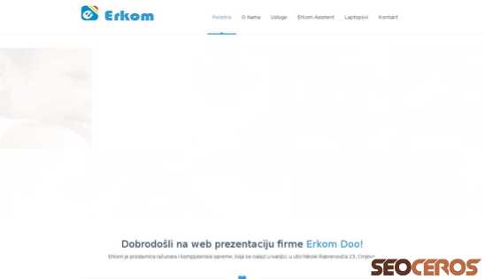 erkom.rs desktop előnézeti kép