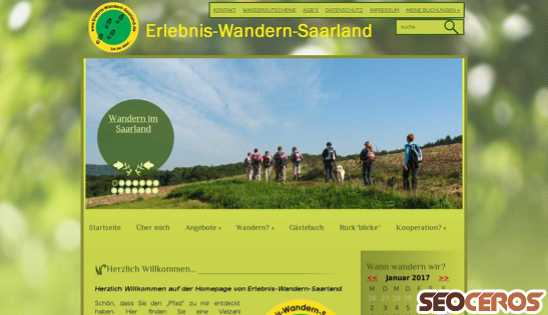 erlebnis-wandern-saarland.de desktop náhled obrázku