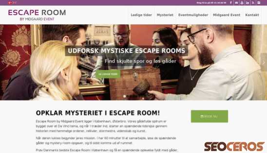 escaperoom.dk desktop Vista previa