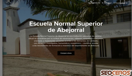 escuelanormalsuperiorabejorral.company.site desktop vista previa