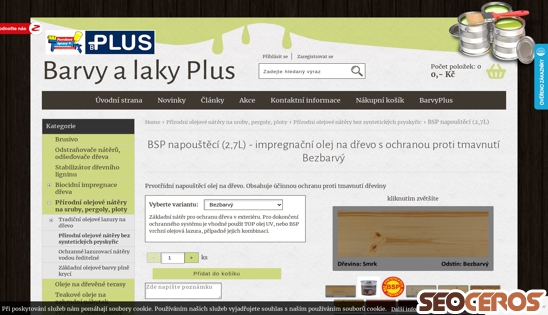 eshop.barvyplus.cz/bsp-napousteci-2-7l-impregnacni-olej-na-drevo-s-ochranou-proti-tmavnuti desktop náhled obrázku