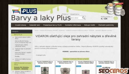 eshop.barvyplus.cz/cz-kategorie_628207-0-vidaron-oleje-na-drevo-olej-na-zahradni-nabytek-olej-na-drevene-terasy.html desktop obraz podglądowy