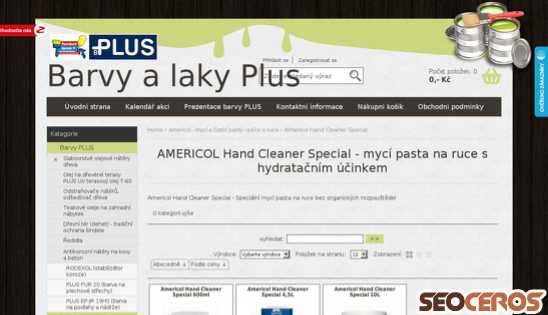 eshop.barvyplus.cz/cz-kategorie_628228-0-americol-hand-cleaner-special-myci-pasta-na-ruce-s-hydratacnim-ucinkem.html desktop obraz podglądowy