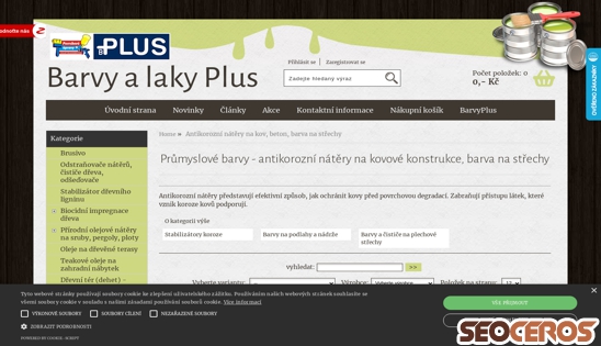 eshop.barvyplus.cz/kategorie/antikorozni-natery-na-kovove-konstrukce-a-beton-www-barvyplus-cz desktop preview