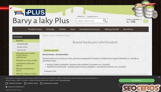 eshop.barvyplus.cz/kategorie/brusna-houba-pro-rucni-brouseni desktop förhandsvisning