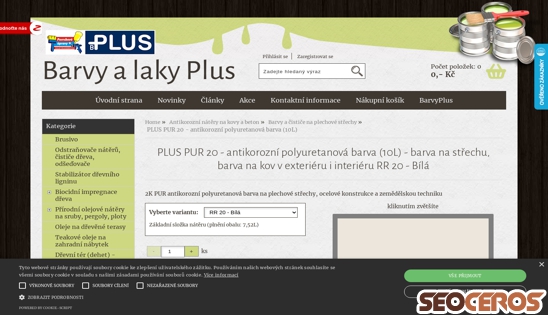 eshop.barvyplus.cz/plus-pur-20-antikorozni-polyuretanova-barva-10l-barva-na-strechu-barva-na-kov-v-exterieru-i-interieru desktop náhled obrázku