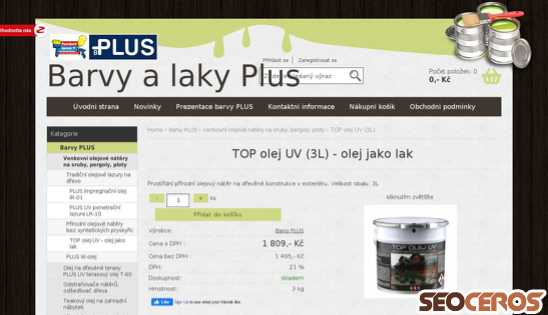 eshop.barvyplus.cz/top-olej-uv-3l-olej-jako-lak desktop previzualizare