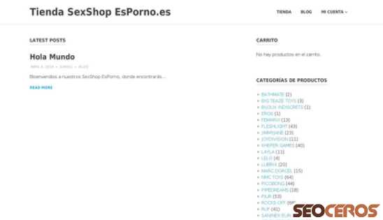 esporno.es desktop náhled obrázku