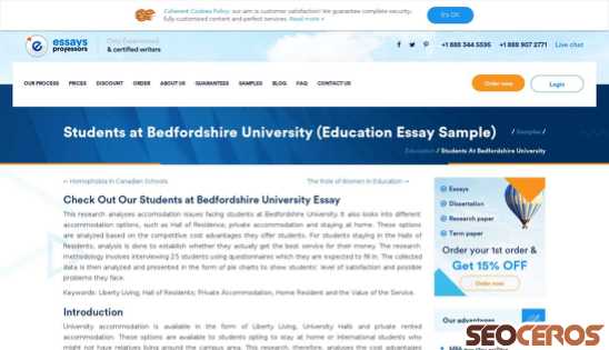 essaysprofessors.com/samples/education/students-at-bedfordshire-university.html desktop előnézeti kép