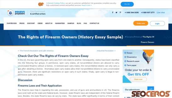 essaysprofessors.com/samples/history/the-rights-of-firearm-owners.html desktop előnézeti kép