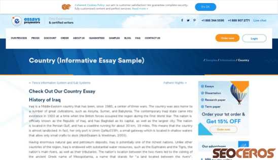 essaysprofessors.com/samples/informative/country.html desktop 미리보기
