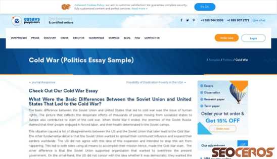 essaysprofessors.com/samples/politics/cold-war.html desktop náhled obrázku