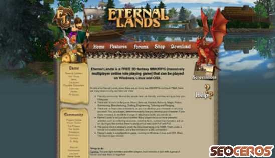eternal-lands.com desktop obraz podglądowy