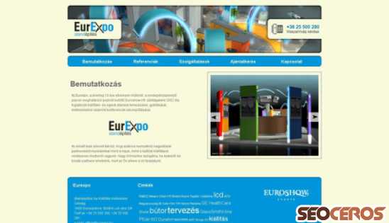 eurexpo.hu desktop előnézeti kép