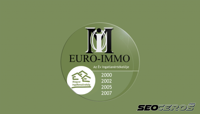 euroimmo.hu desktop náhľad obrázku