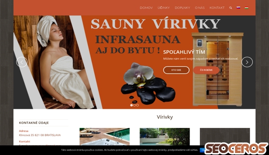 eurosauny.sk desktop Vista previa