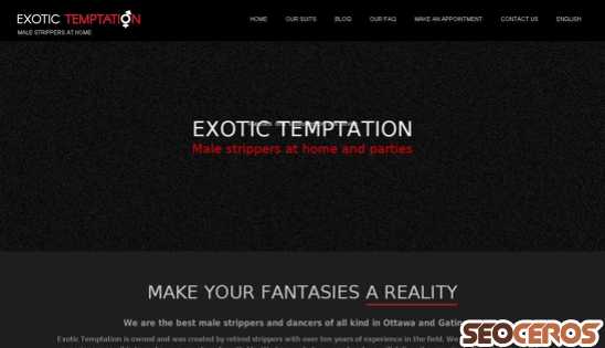 exotictemptation.ca desktop náhled obrázku