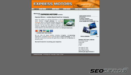 express-motors.co.uk desktop preview