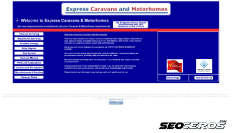 expresscaravans.co.uk desktop náhled obrázku