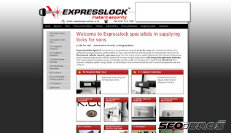 expresslock.co.uk desktop náhled obrázku