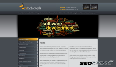 extech.co.uk desktop náhľad obrázku
