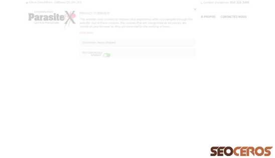 exterminationparasitex.ca desktop preview